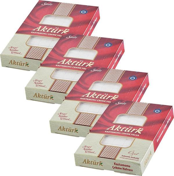 Aktürk Kastamonu Çekme Helva Sade 250 gr x 4 Adet - Image 1
