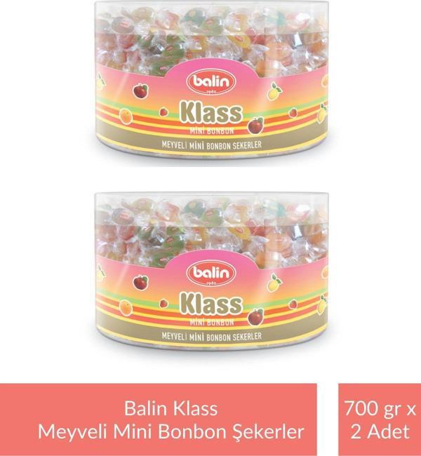 Balin Kutu Klass Meyveli Mini Bonbon Şekerler 700 gr x 2 Adet - Image 1