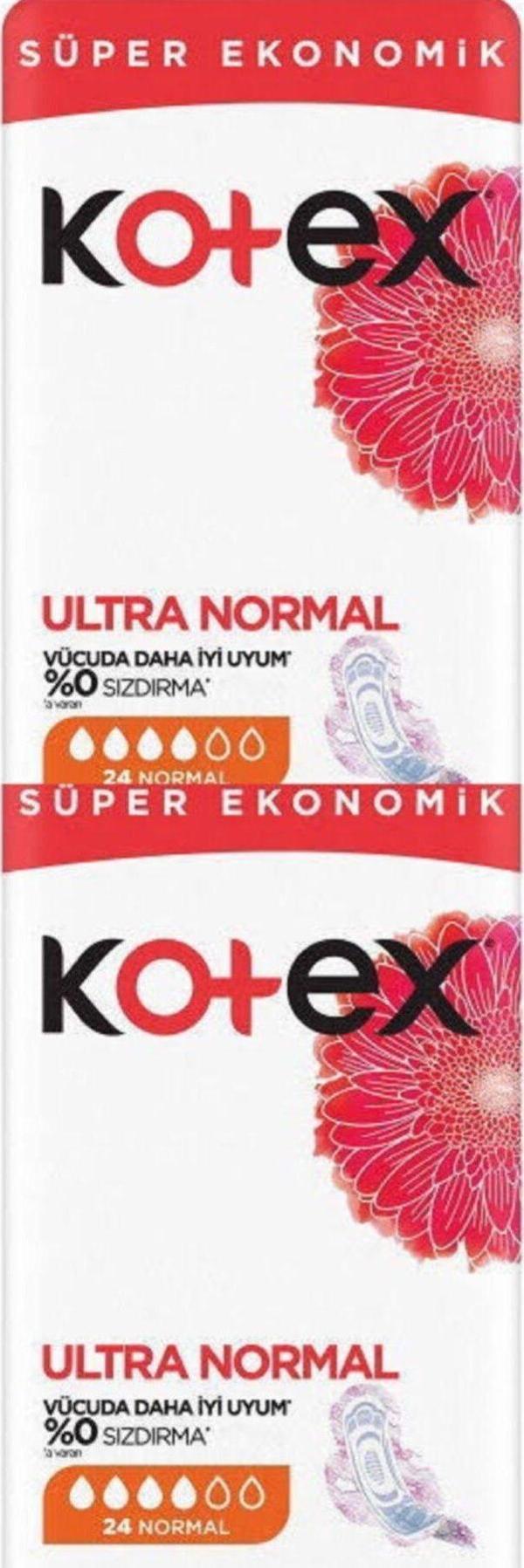 Kotex Hijyenik Ped Ultra Normal 2 x 24 - Image 1