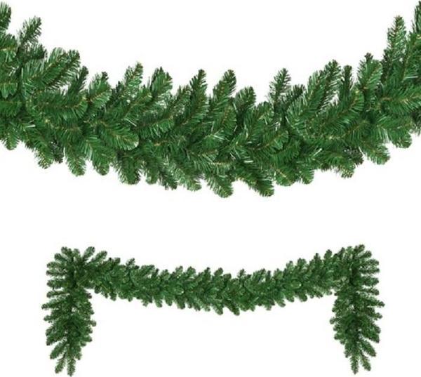 YEŞİL GARLAND YEŞİL ÇAM DALI YILBAŞI SÜSLERİ VIP 2.50 METRE 22 CM ÇAP GREEN GARLAND DECOR CHRİSTMAS - Image 1