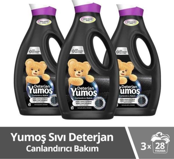 Yumoş Sıvı Bakım Çamaşır Deterjanı  Siyahlar 3 x 1690 ML - Image 1