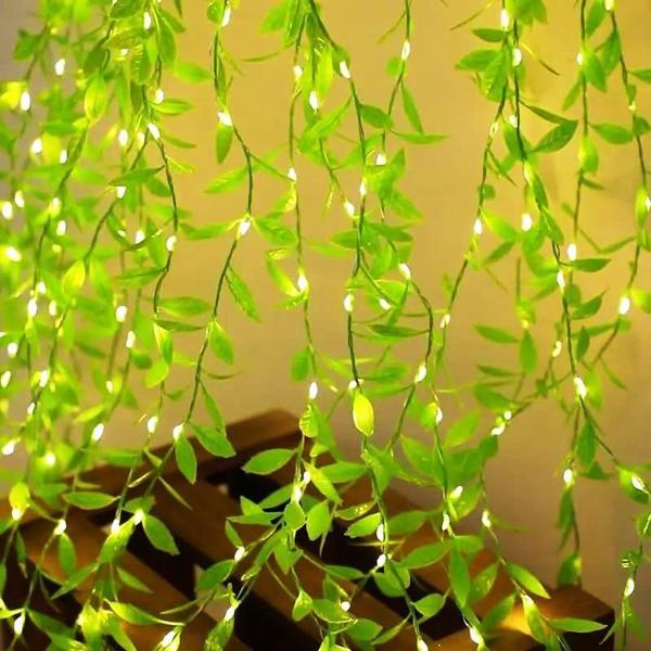 VIP KALİTE SALKIM YAPRAK LED IŞIK GÜN IŞIĞI LED SALKIM SARMAŞIK LED IŞIK 3X1 METRE 180 LED MODLU - Image 1