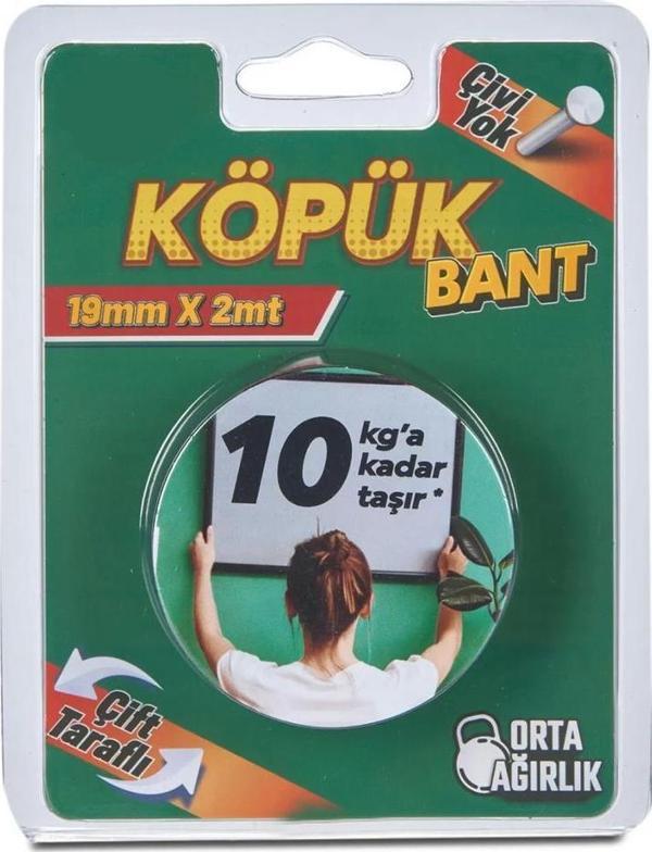 Köpük Montaj Bandı Solvent Akrilik Siyah 19mmx2m - Image 1