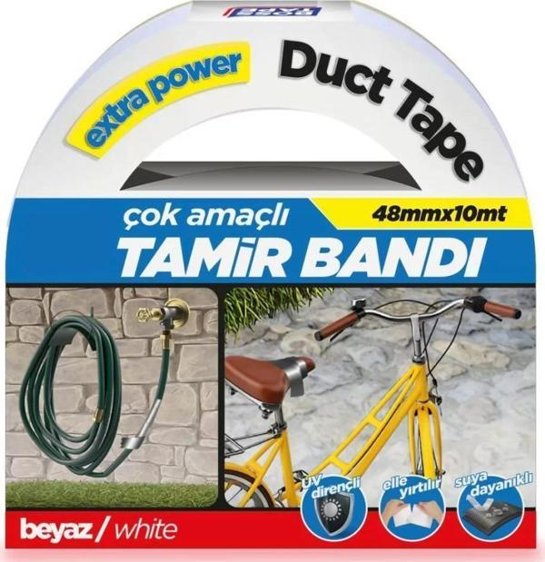 Çok Amaçlı Suya Dayanıklı Tamir Bandı 48mmx10m Beyaz - Image 1