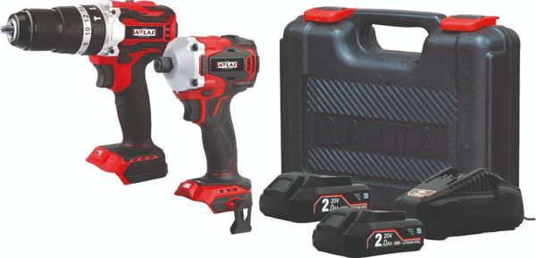 Attlas Pro-Atbl 2'li Kömürsüz Set (Pro Atbl 18 Pd Kömürsüz Darbeli Matkap - Pro Atbl 18 Id2 Kömürsüz Darbeli Vidalama -  - Image 1