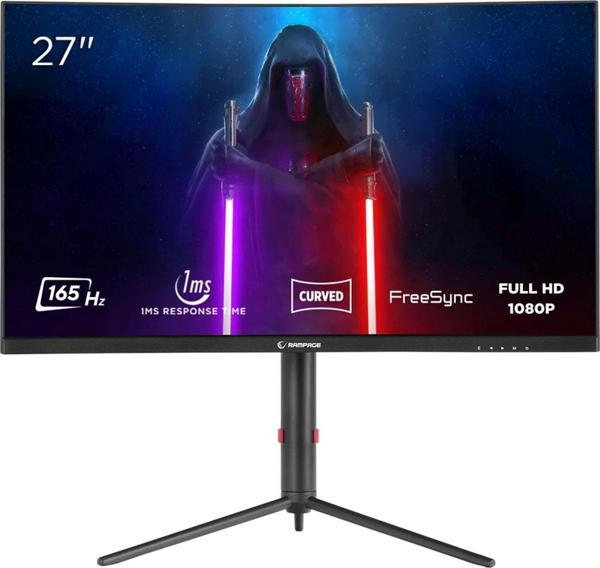 Rampage PRIME PR27R165C 27" 165Hz 1ms CSOT VA Full HD Freesync RGB Pivot PC Curved Oyuncu Monitörü - Image 1