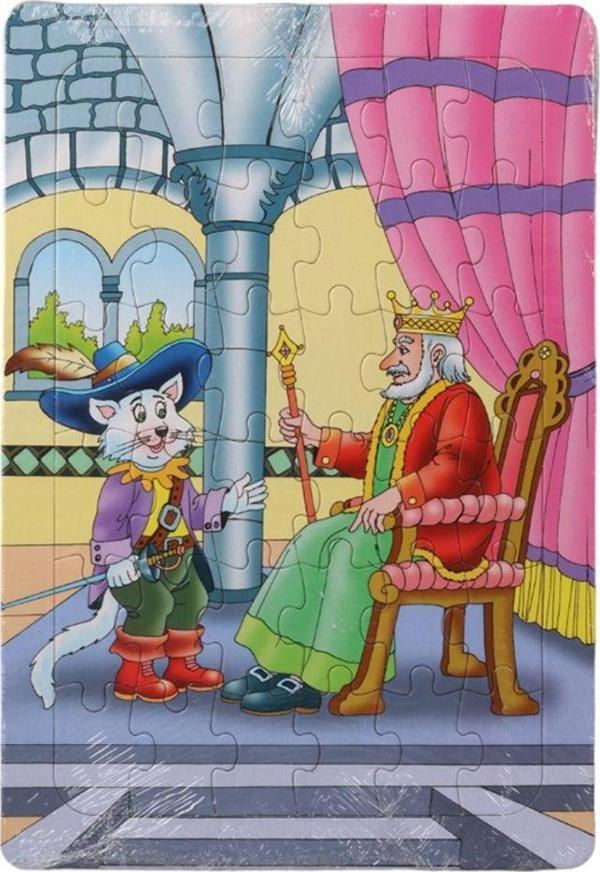 Eser 36 Parça Çocuk Puzzle + Boyama  Masal Kahramaları Kral - Image 1