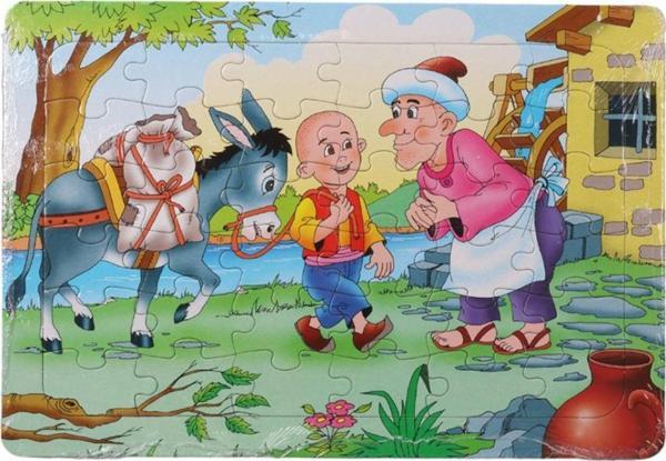 Eser 36 Parça Çocuk Puzzle + Boyama Keloğlan - Image 1