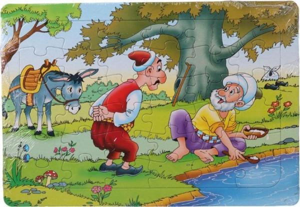 Eser 36 Parça Çocuk Puzzle + Boyama Nasrettin Hoca Maya - Image 1