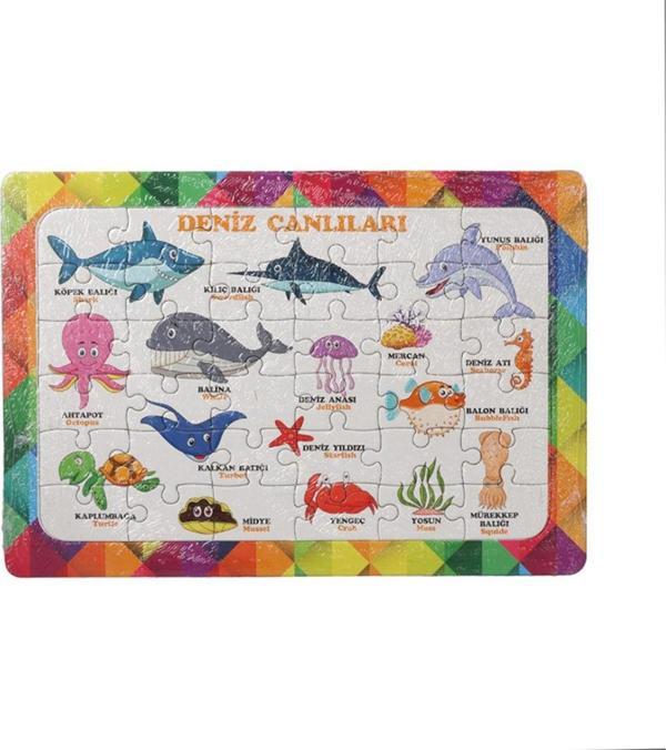 Eser 36 Parça Çocuk Puzzle Deniz Canlıları - Image 1