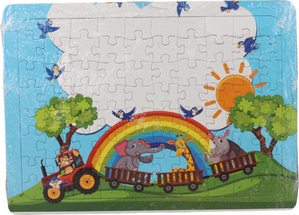 Eser 80 Parça  Çocuk Puzzle Gökkuşağı - Image 1