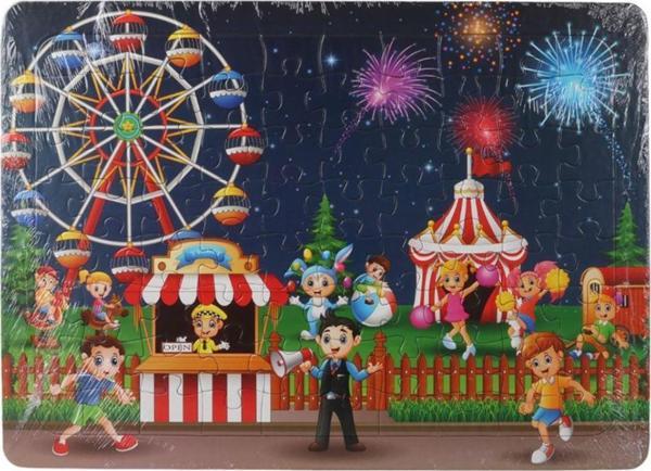 Eser 80 Parça  Çocuk Puzzle Lunapark - Image 1