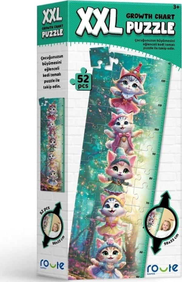 Route Xxl Puzzle  Eğlenceli Kediler 98* 33 Cm - Image 1
