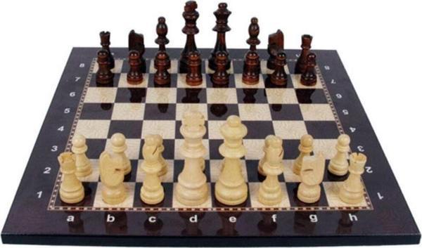 Snr Lüks Ağaç Satranç Takımı Seti Ahşap Figür Dama Üstün Kalite - Image 1