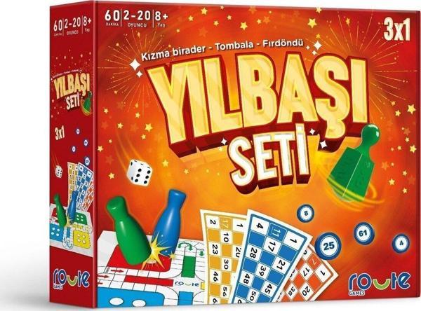 Route Joker Games 3'Lü Yılbaşı Eğitici Oyun Seti -Kızma Birader -Tombala - Fırdöndü - Image 1
