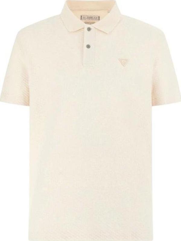 Guess Erkek Siyah Üçgen Polo T-Shirt - Image 1
