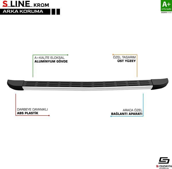BERLİNGO 2019 2020 2021 2022 2023 2024 ARACA ÖZEL ARKA KORUMA DEMİRİ S LİNE MODELİ - Image 1