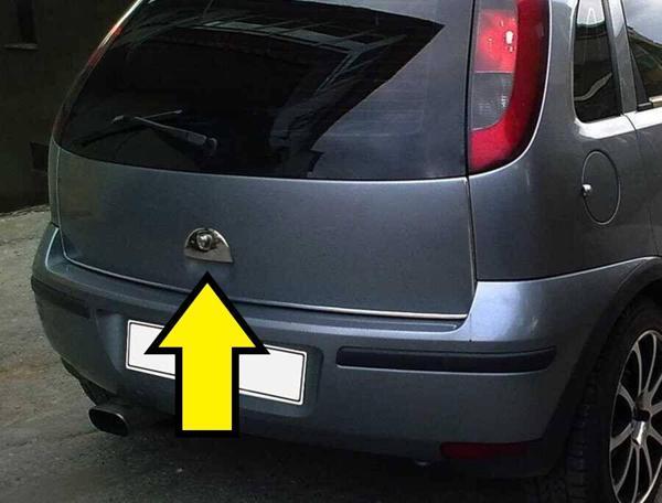 CORSA C BAGAJ AÇMA KROM 1 PARÇA 2000 2007 - Image 1