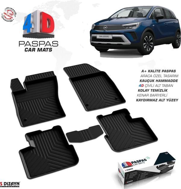 CROSSLAND X 2021 2022 2023 ARACA ÖZEL 4D HAVUZLU PASPAS - Image 1