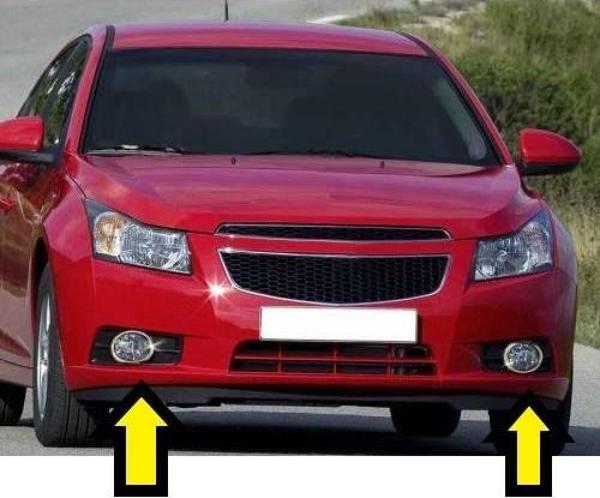 CRUZE SEDAN HB SİS FARI ÇERÇEVESİ KROM 2009 2010 2011 2012 2013 1. KALİTE - Image 1