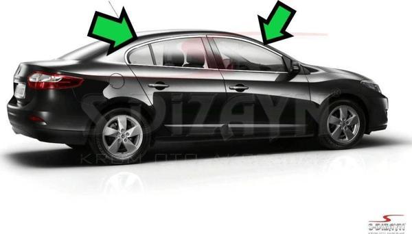 FLUENCE CAM ÜSTÜ 4 PARÇA KROM  2013 2014 2015 2016 - Image 1
