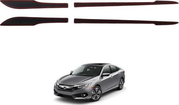 HONDA Civic Kapı Alt Çıtası Parlak Siyah 2016 2017 2018 2019 2020 2021 - Image 1