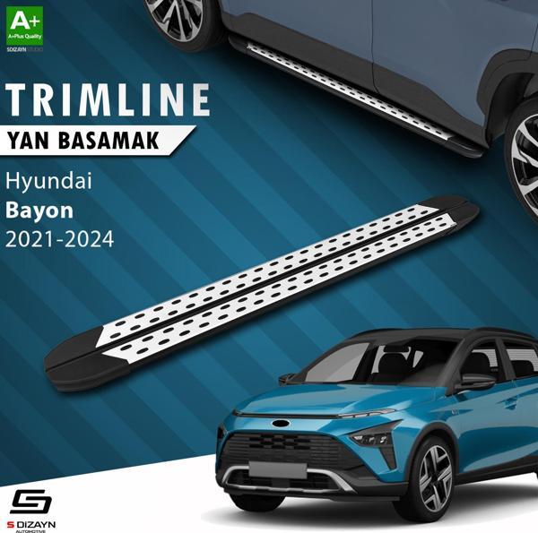 Hyundai Bayon TrimLine Gri Yan Basamak 2021 2022 2023 2024 - Image 1