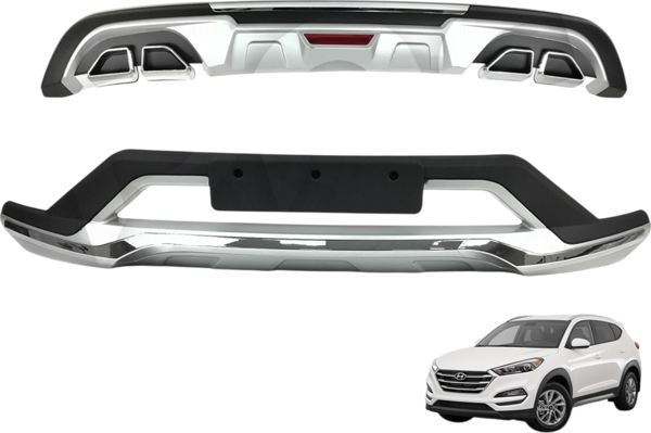 HYUNDAI TUCSON 2018 2019 2020 Ön Arka Tampon Koruması Difüzör - Image 1