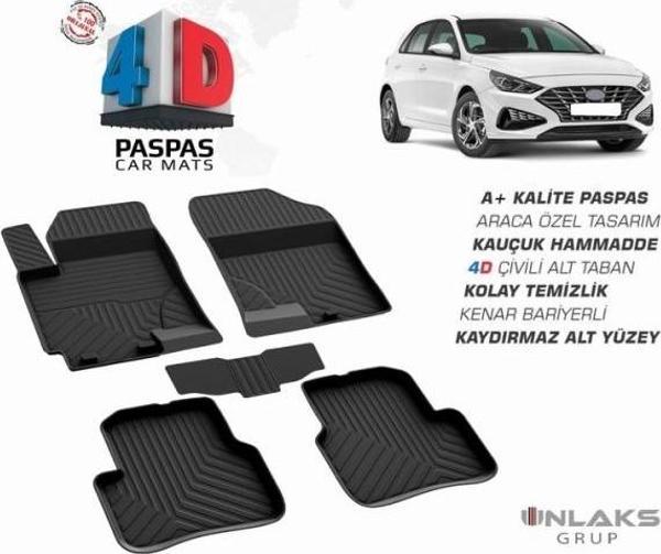 İ30 2016 2017 2018 ARACA ÖZEL 4D HAVUZLU PASPAS - Image 1