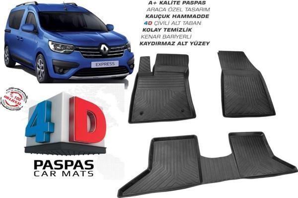 RENAULT KANGOO EXPRESS ARACA ÖZEL 4D HAVUZLU PASPAS OMSA 2020 2021 2022 2023 - Image 1