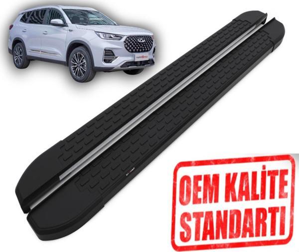 TİGGO 8 PRO 2022 2023 2024 2025 ARACA ÖZEL NEVADA SİYAH YAN BASAMAK - Image 1