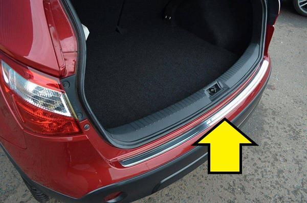QASHQAİ ARKA TAMPON EŞİĞİ KROM 2007 2008 2009 2010 2011 2012 2013 2014 - Image 1