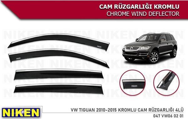 TİGUAN KROMLU CAM RÜZGARLIĞI NİKEN ARACA ÖZEL 2010 2011 2012 2013 2014 2015 - Image 1