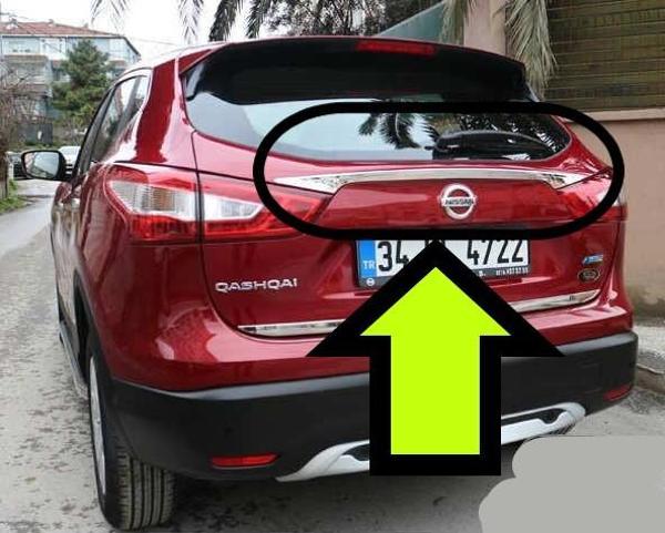 QASHQAİ BAGAJ ÇİTASI KROM 2014 2015 2016 2017 2018 2019 2020 - Image 1
