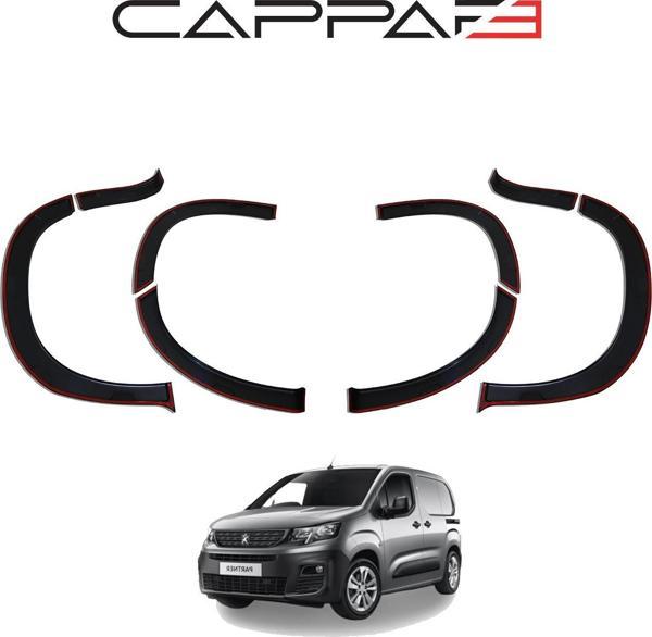 YENİ PARTNER ARACA ÖZEL ÇAMURLUK DODİK 8 PARÇA CAPPAFE 2021 2022 2023 2024 2025 - Image 1