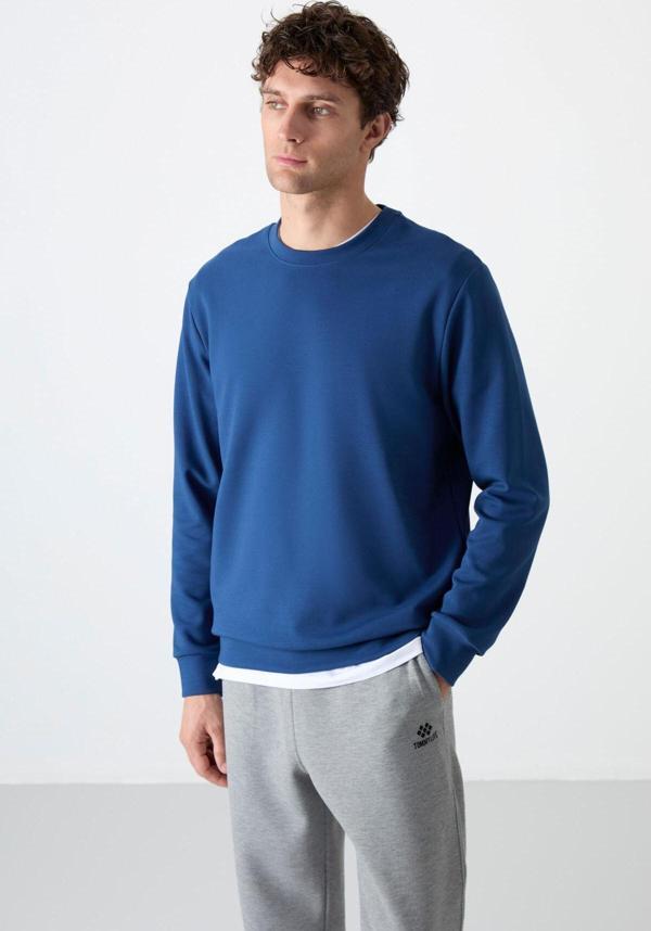 Parlament Basic O Yaka Rahat Form Erkek Sweatshirt - 88053 - Image 1