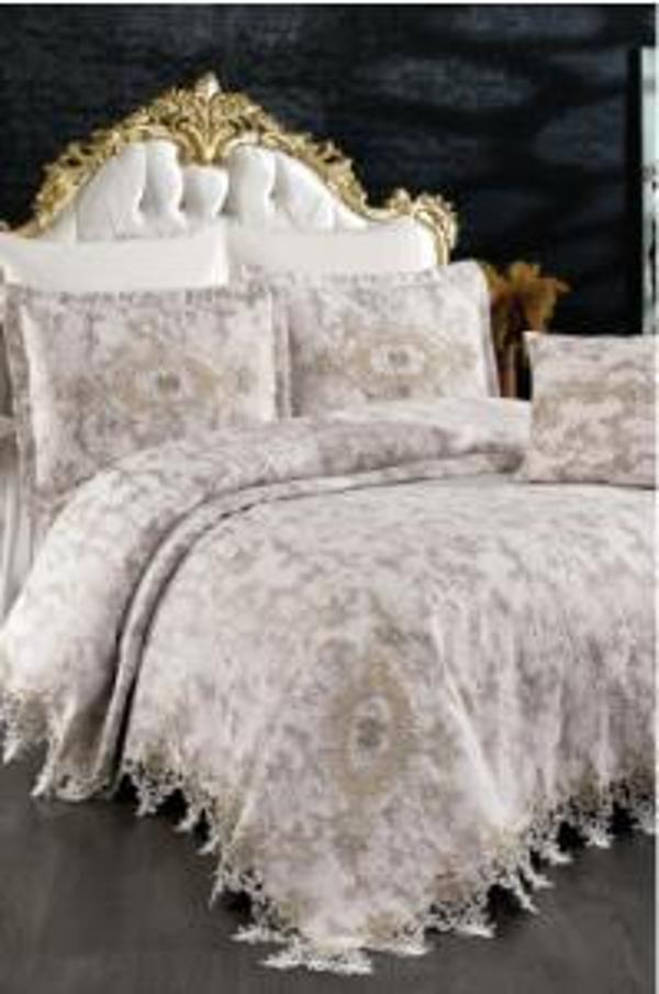 BRİLLANT 43195 BERİKA FRANSIZ DANTELLİ PİKE TAKIMI 4 PARÇA - Image 1