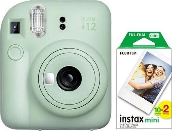 FUJIFILM Instax Mini 12 Yeşil Fotoğraf Makinesi ve 20'li Mini Film - Image 1
