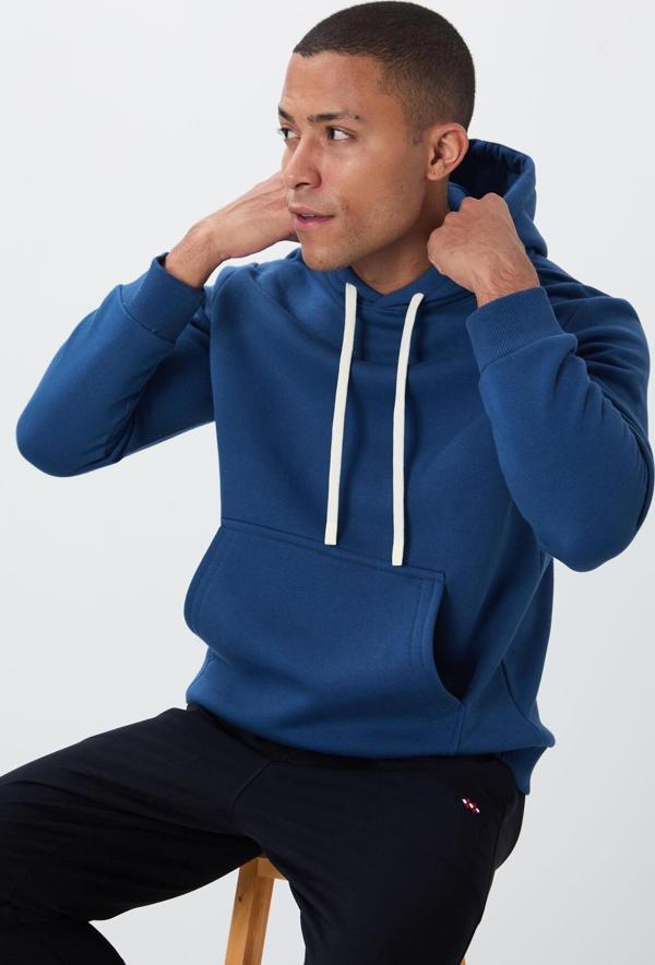 Parlament Pamuklu Kalın İçi Tüylü Yumuşak Dokulu Comfort Fit Nakışlı Erkek Sweatshirt - 88419 - Image 1