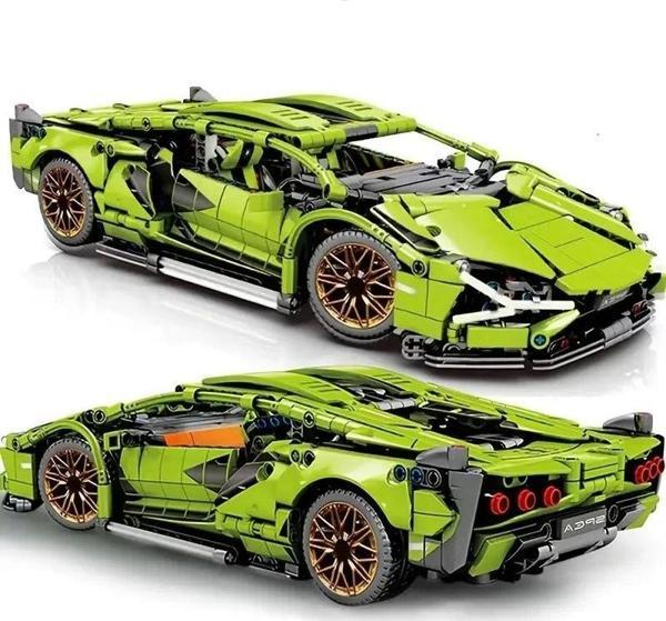 Cyberpunk Tarzı Spor Araba Yapı Blok Modeli 1314 Parça - Image 1