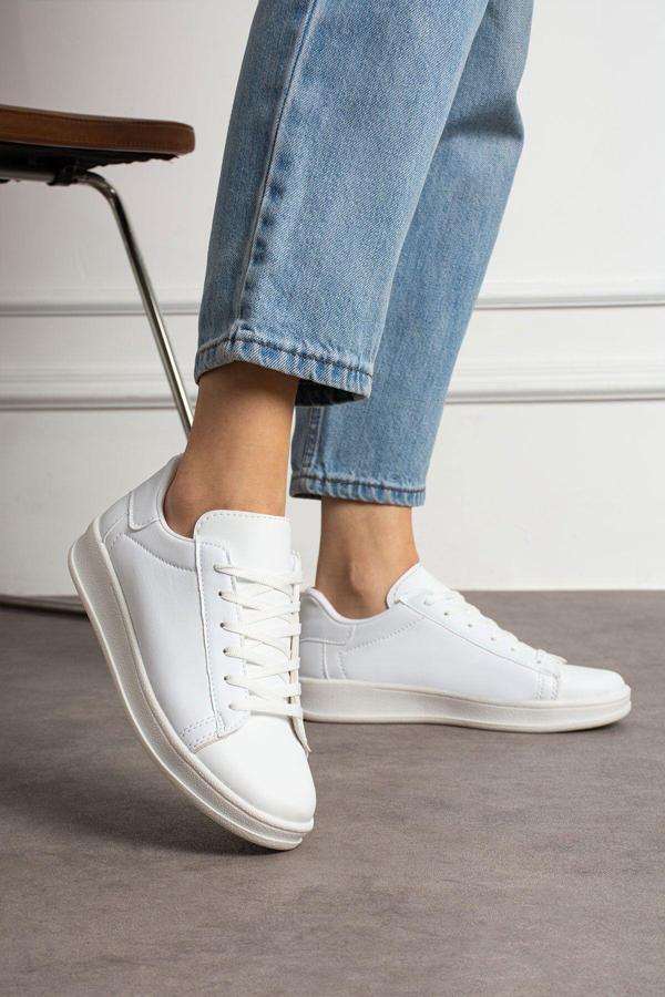 Eformoda Beyaz Kadın Sneaker Aır22 37 - Image 1