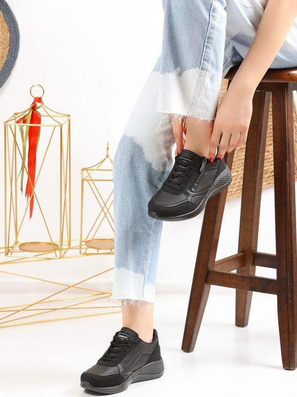 Eformoda Siyah - Kadın Sneaker Ez04 37 - Image 1