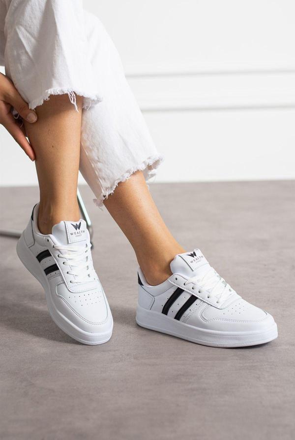 Eformoda Beyaz Siyah Unisex Sneaker Jh176 39 - Image 1