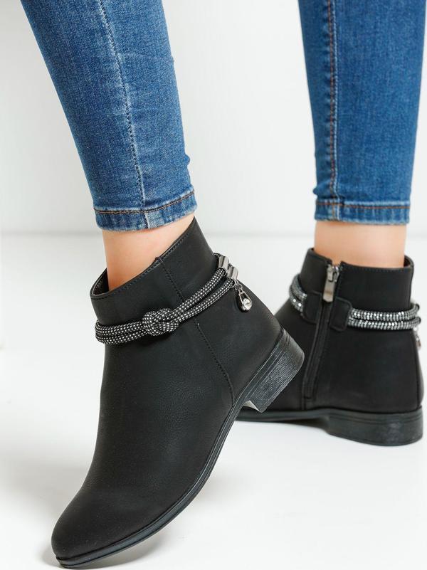Eformoda Siyah Cilt Kadın Bot Ptk010 36 - Image 1