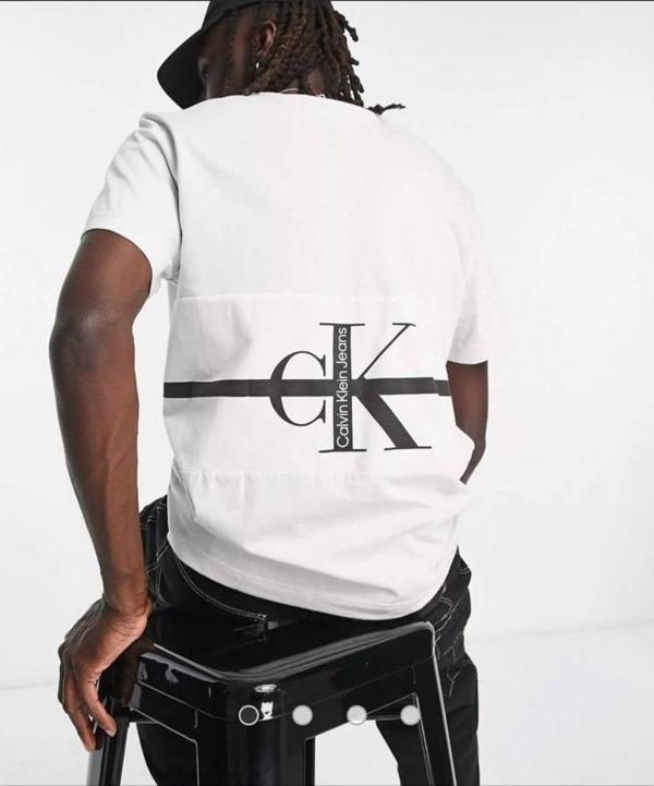 Calvin Klein Jeans Back Stripe Logo T-Shirt - Image 1