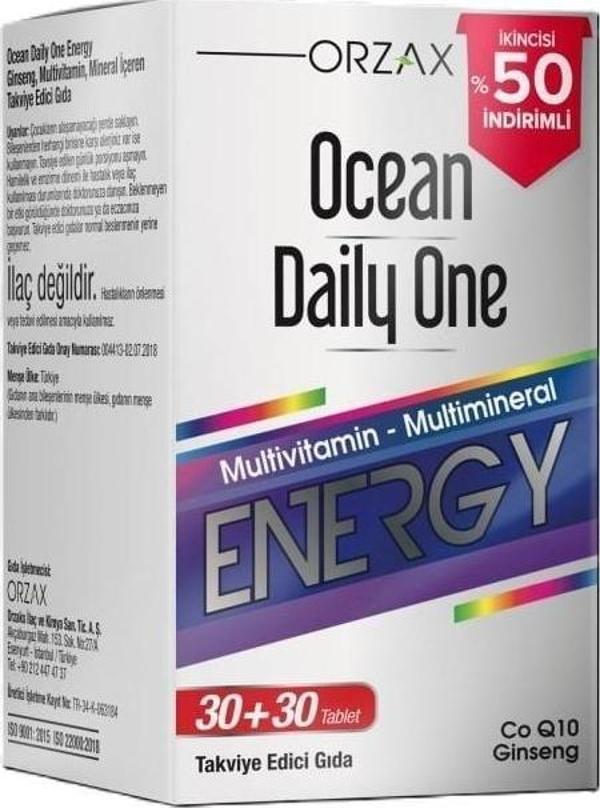 Ocean Daily One Energy 30+30 Tablet - %50 İndirimli - Image 1