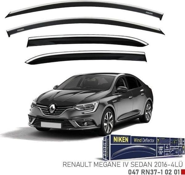 Renault Megane 4 Sd Kromlu Cam Rüzgarlığı 4'lü 2016+ - Image 1