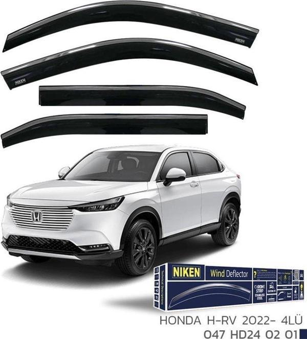 Honda Hrv 2022 2023 Niken Kromlu Cam Rüzgarlığı 4'lü - Image 1