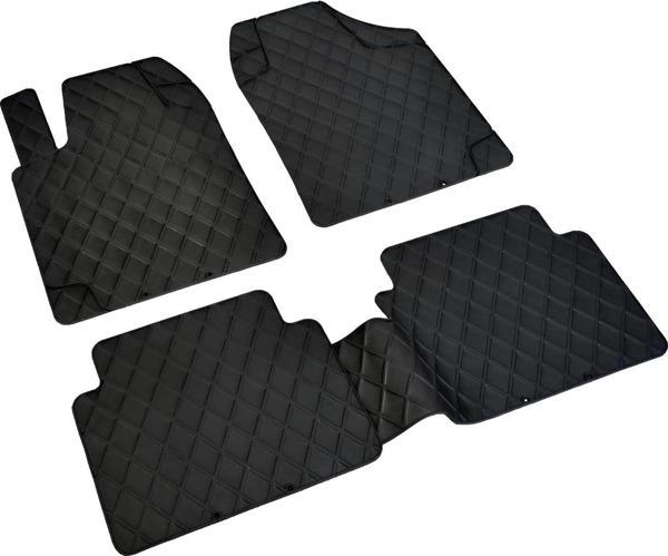 Bmw 2 Serisi 3D Havuzlu Universal Paspas Pufi Diamond Siyah - Image 1