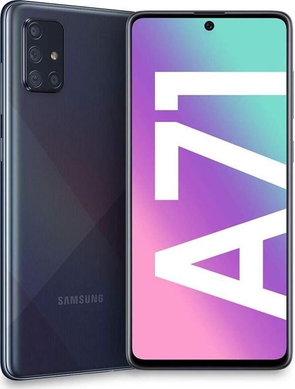 Samsng Galaxy A71 128 GB Siyah 8 GB Ram SM-A715F YENİLENMİŞ ÜRÜN  A KALİTE - Image 1